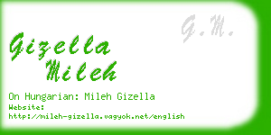 gizella mileh business card